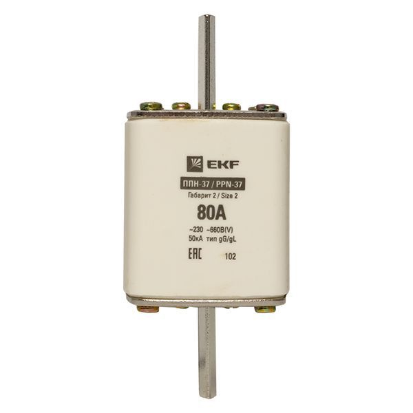  Вставка плавкая ППН-37 400/80А габарит 2 PROxima EKF fus-37/400/80 фото в каталоге от BTSprom.by