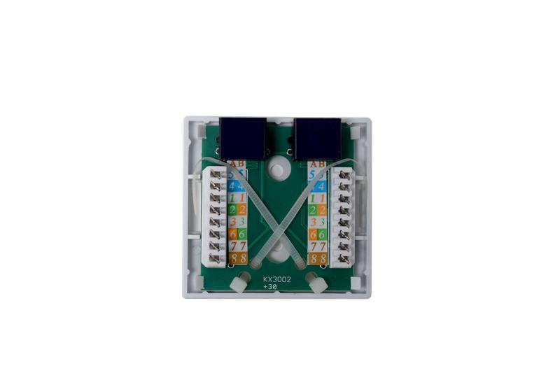  Розетка компьютерная 8P8C (RJ45) UTP кат.5E 2 порта TOKOV ELECTRIC TKE-SMB-8P8C-2P-UTP фото в каталоге от BTSprom.by