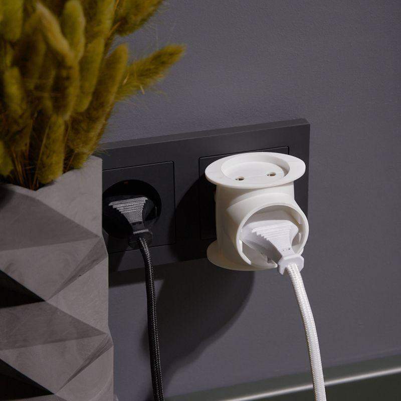  Разветвитель 3-м с заземл. 16А IP20 универс. бел. Rexant 11-1080 фото в каталоге от BTSprom.by