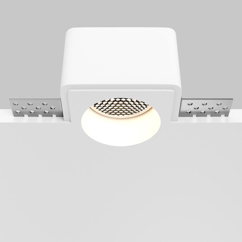  Светильник Gyps Modern 10Вт GU10 встраив. Maytoni DL123-GU10-01-W фото в каталоге от BTSprom.by