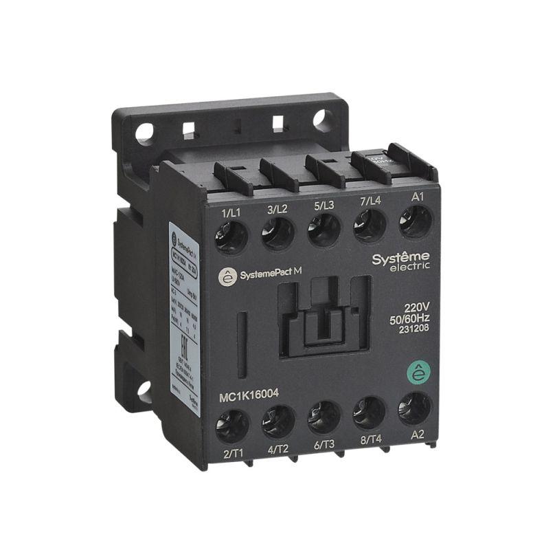 контактор mc1k 4p(4но) 6а ac 230в 50/60гц se mc1k06004p7 от BTSprom.by
