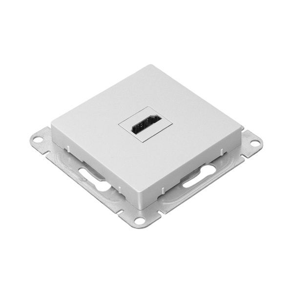  Розетка СП Эпика HDMI механизм алюм. EKF UP1-SOA-HDMI фото в каталоге от BTSprom.by