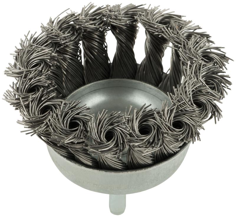  Корщетка чашечная со шпилькой стальная витая проволока 65мм КУРС 38477 фото в каталоге от BTSprom.by