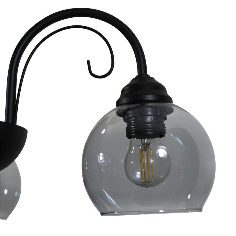  Светильник "Берта" 131 (плафон 06333) НСБ 01-3х60-158 Е27 ИУ черн. муар Элетех 1005404644 фото в каталоге от BTSprom.by