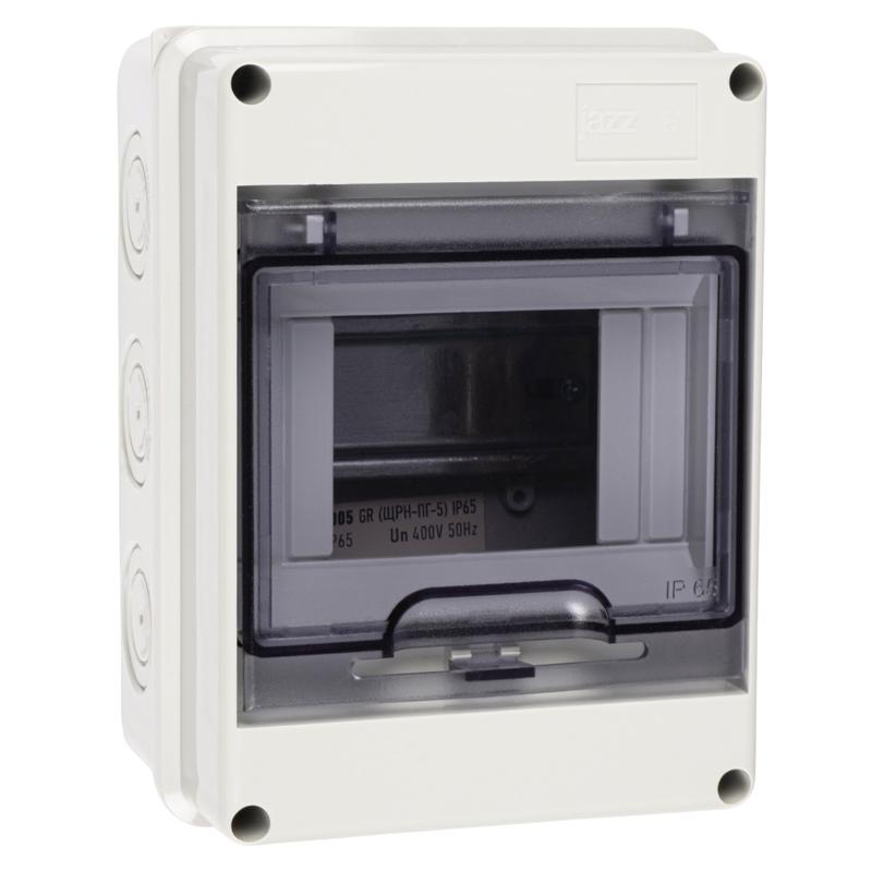бокс модульный накладной pdb/w 4005 gr (щрн-пг- 5) ip65 пластик. pro jazzway 5072053 от BTSprom.by
