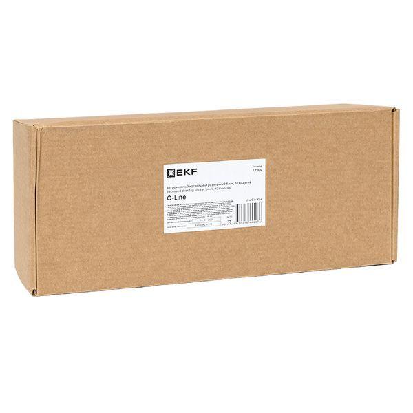  Блок розеточный встраиваемый настольный 10 модулей C-Line EKF cl-vnbin-10-s фото в каталоге от BTSprom.by