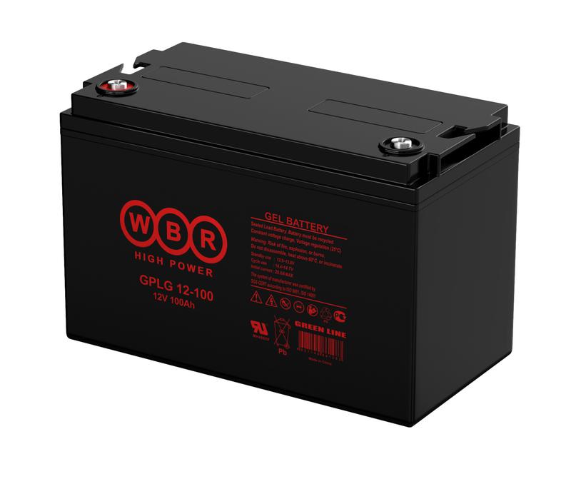 аккумулятор гелевый 12в 100а.ч wbr gplg12-100 wbr от BTSprom.by