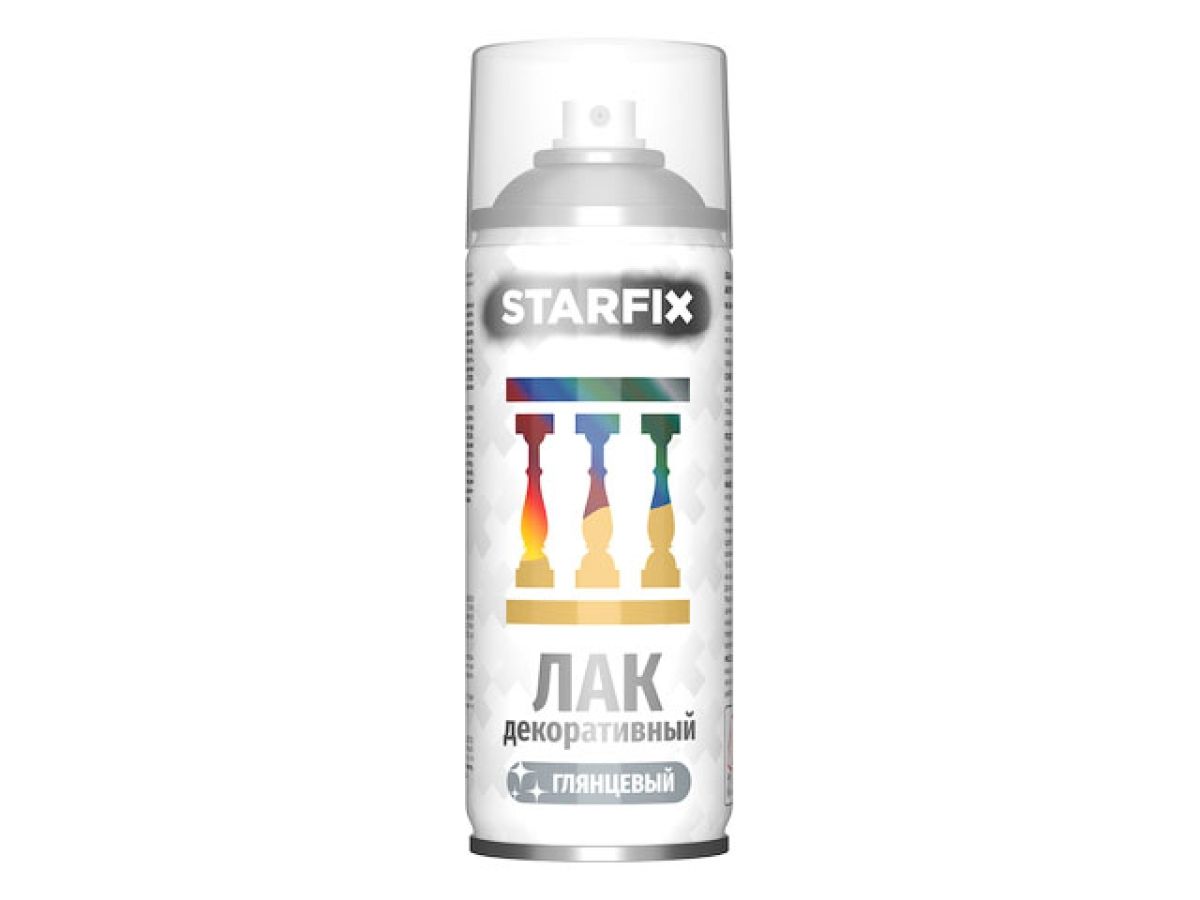 лак декоративный акриловый прозрачный starfix 520мл sm-29631-1 от BTSprom.by