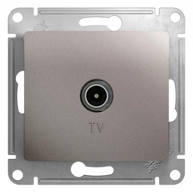 розетка телевизионная tv glossa коннектор механизм платина se gsl001293 от BTSprom.by