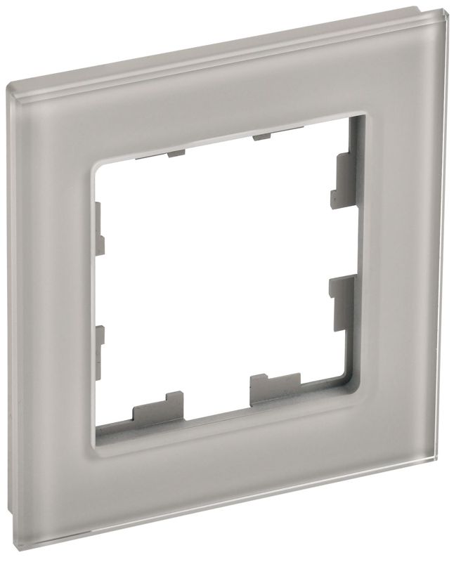 рамка 1-м brite ру-1-2-брд стекло дым. iek br-m12-g-k30 от BTSprom.by