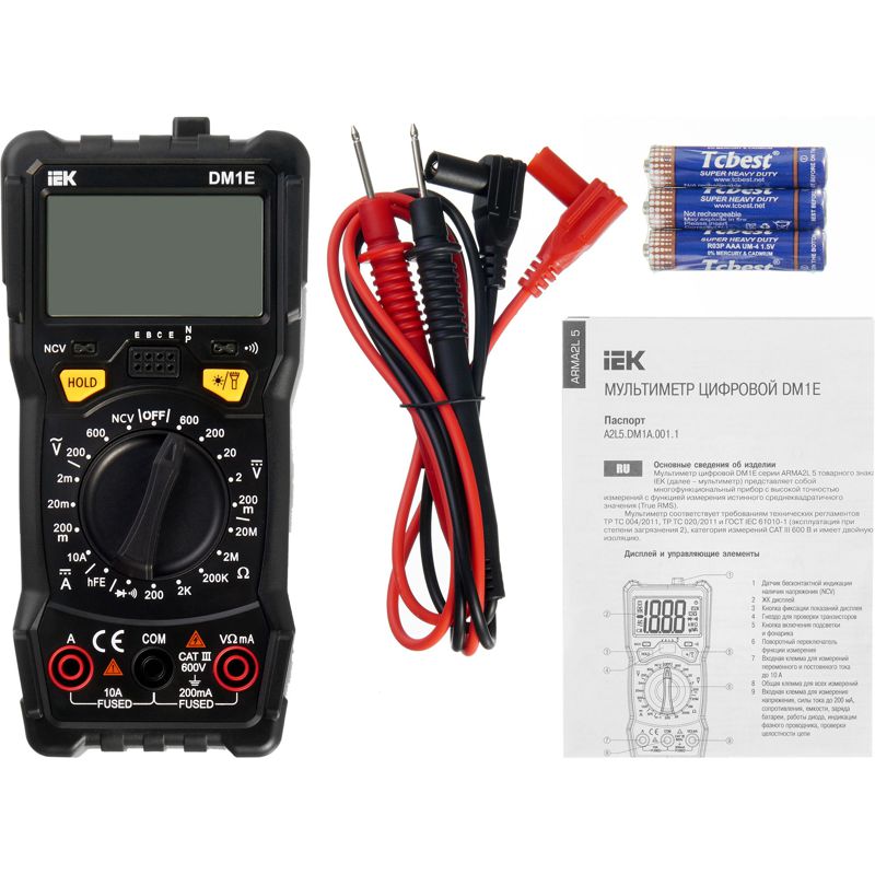  Мультиметр цифровой DM1E ARMA2L 5 IEK A2L5-DM15-01 фото в каталоге от BTSprom.by