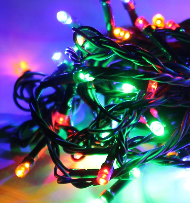 гирлянда светодиодная 300led форма "диаманд" провод 31.5м ip44 мультиколор космос koc_gir300_rgb от BTSprom.by