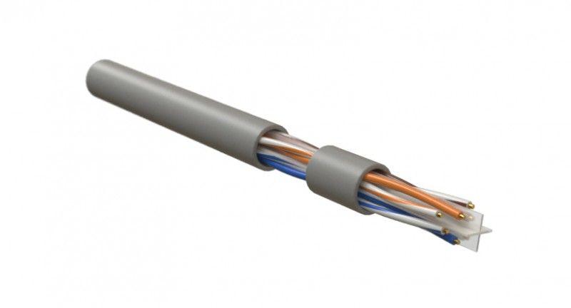 кабель u/utp кат.6 4х2х23 awg однопров. жилы solid pvc iuutp4-c6-s23/1-frpvc-gy для сетей industrial ethernet сер. (уп.500м) hyperline 444015 от BTSprom.by