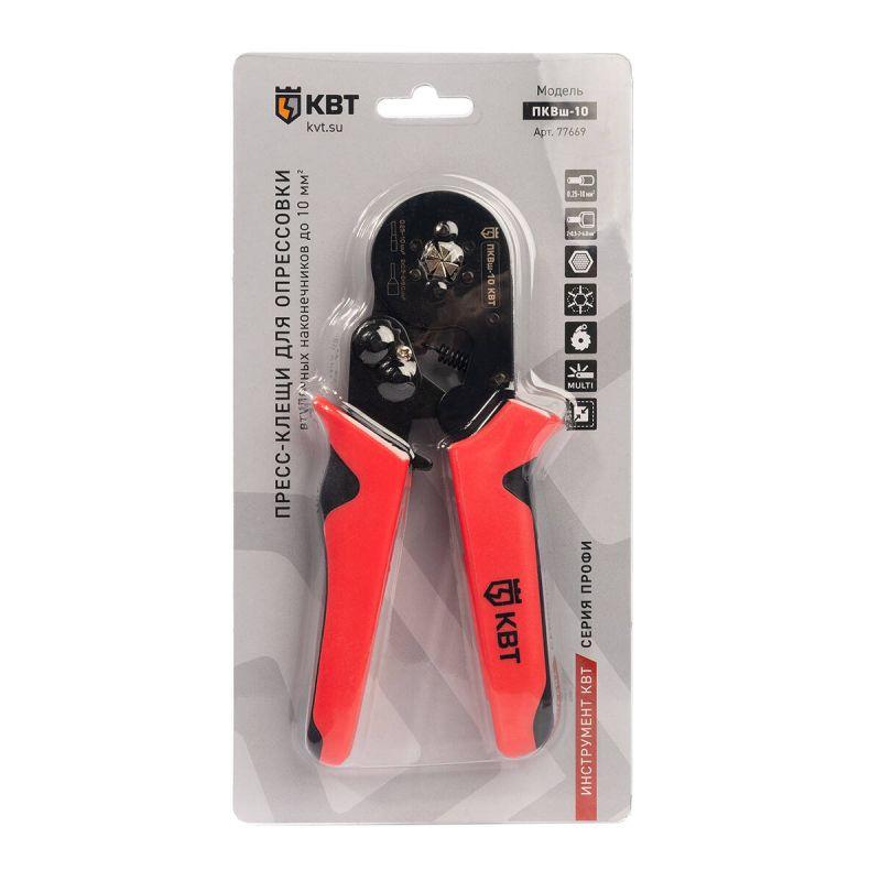  Пресс-клещи шестигранные ПКВш-10 КВТ 77669 фото в каталоге от BTSprom.by