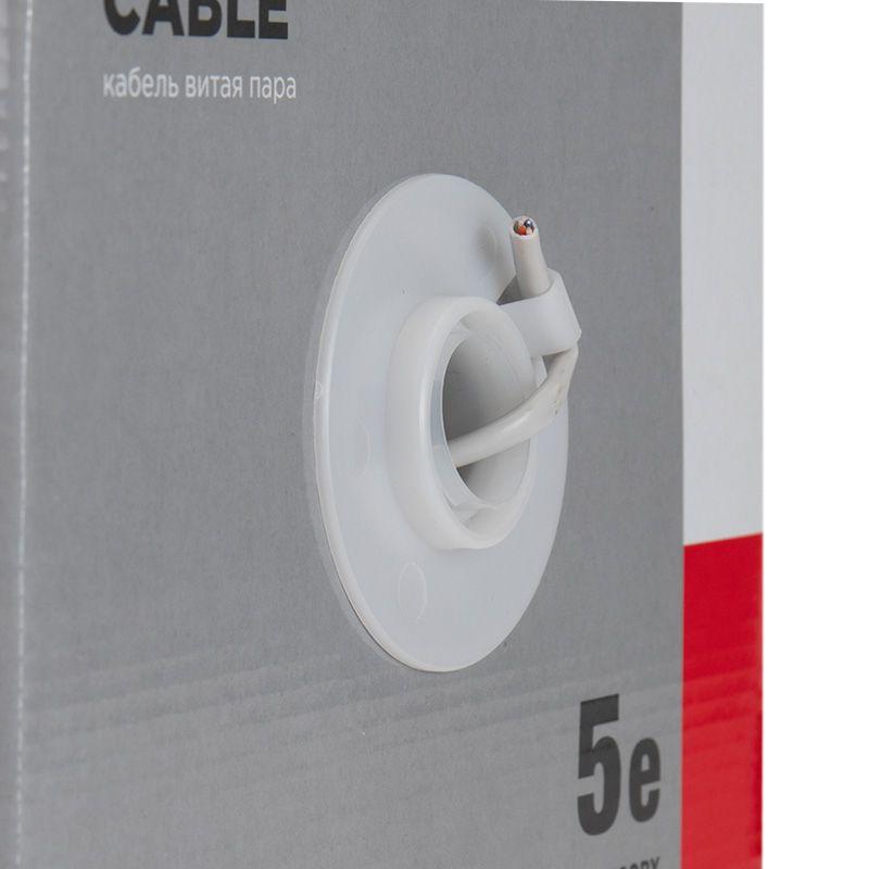  Кабель витая пара U/UTP кат.5E 2х2х24AWG solid CU PVC сер. (м) Rexant 01-0023 фото в каталоге от BTSprom.by