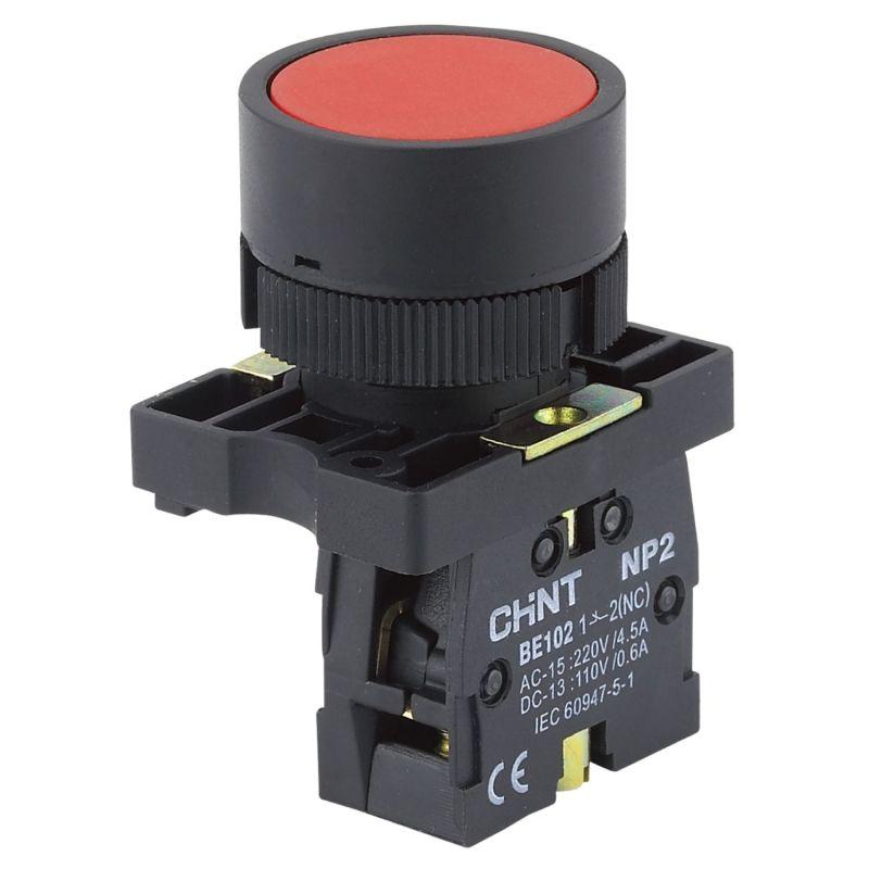 кнопка управления np2-ea42 1нз ip40 без подсветки красн. (r) chint 574089 от BTSprom.by