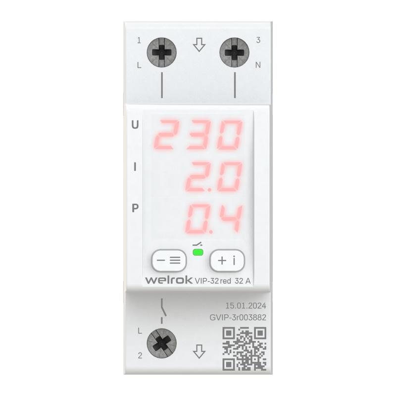 реле многофункциональное vip-32 red welrok 4660251140502 от BTSprom.by