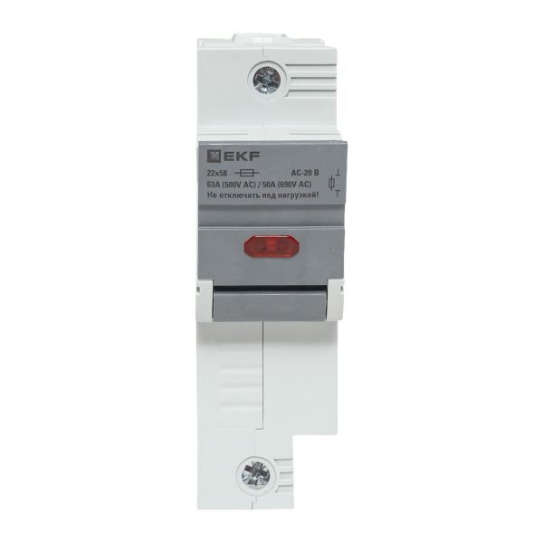  Предохранитель-разъединитель DF 22х58 1п (тип ПВЦ) EKF df221-e фото в каталоге от BTSprom.by