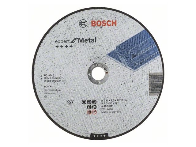 круг отрезной 230х3.0x22.2 мм для металла expert bosch 2608600324 от BTSprom.by