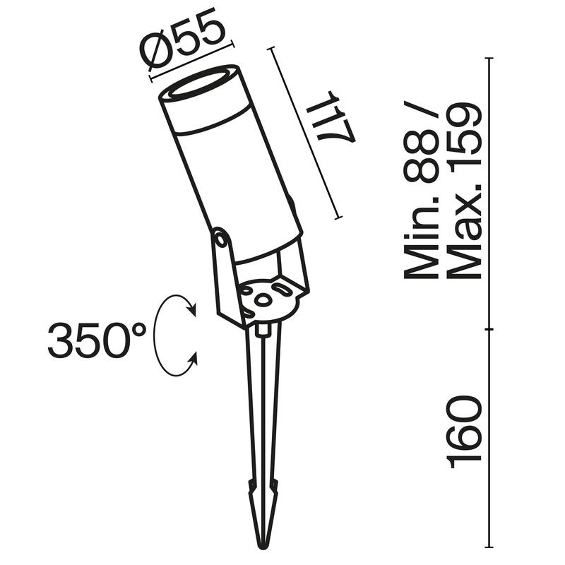  Светильник Bern 5Вт 3000К IP65 ландшафтный Maytoni O050FL-L5W3K фото в каталоге от BTSprom.by