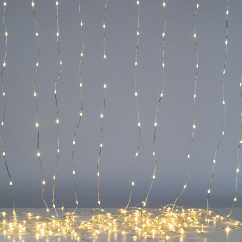  Гирлянда светодиодная "Занавес водопад" 3х2м 200LED тепл. бел. IP20 ENIN-200WL Эра Б0060416 фото в каталоге от BTSprom.by