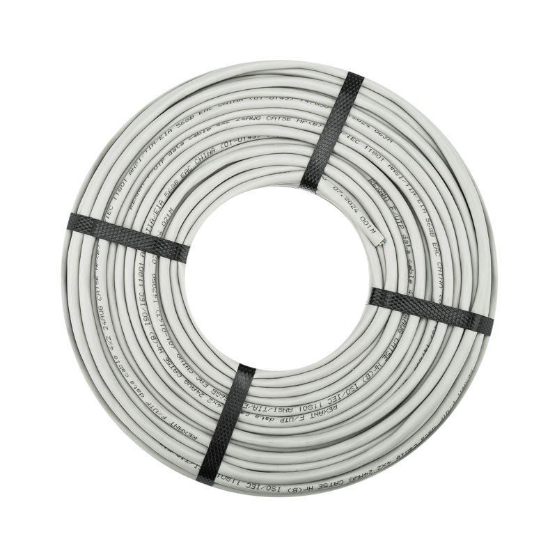  Кабель витая пара F/UTP кат.5E 4PR 24AWG PVC INDOOR SOLID сер. (уп.100м) Rexant 01-0143-100 фото в каталоге от BTSprom.by