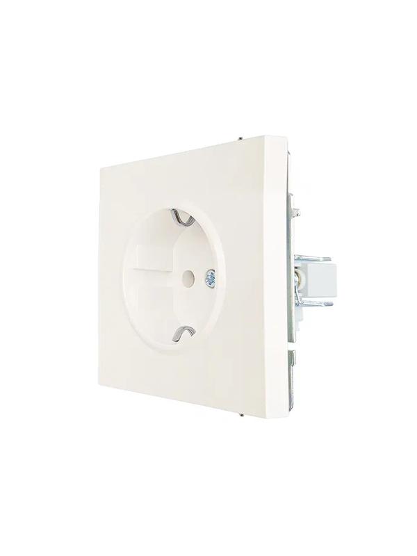  Розетка 1-мест. с защитн.шторк. СП ZIMA IP20 16А ПБТ безвинт. зажим слон. кость LEZARD 704-9088-124BQC фото в каталоге от BTSprom.by