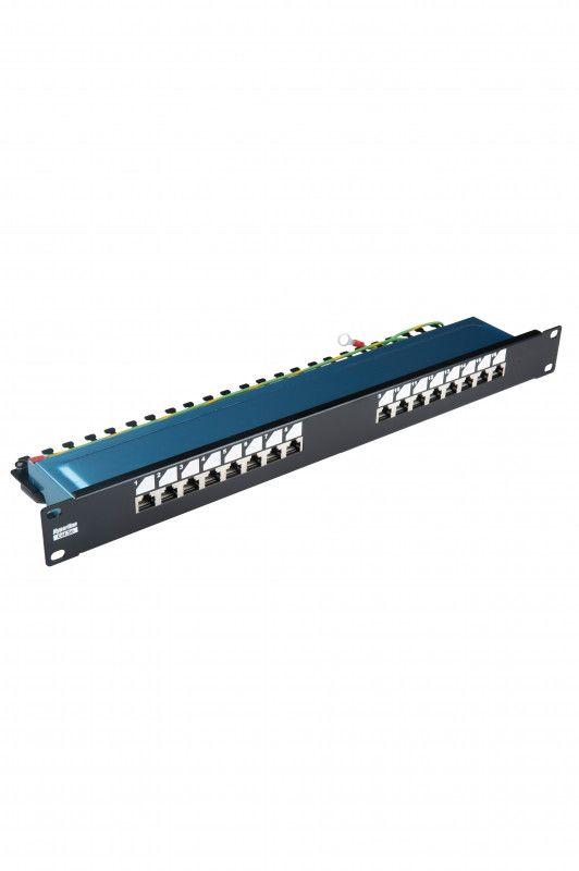 патч-панель 19дюйм 1u кат.5e полн. экранир. 16 портов rj45 dual idc rohs pp3-19-16-8p8c-c5e-sh-110d черн. hyperline 246028 от BTSprom.by