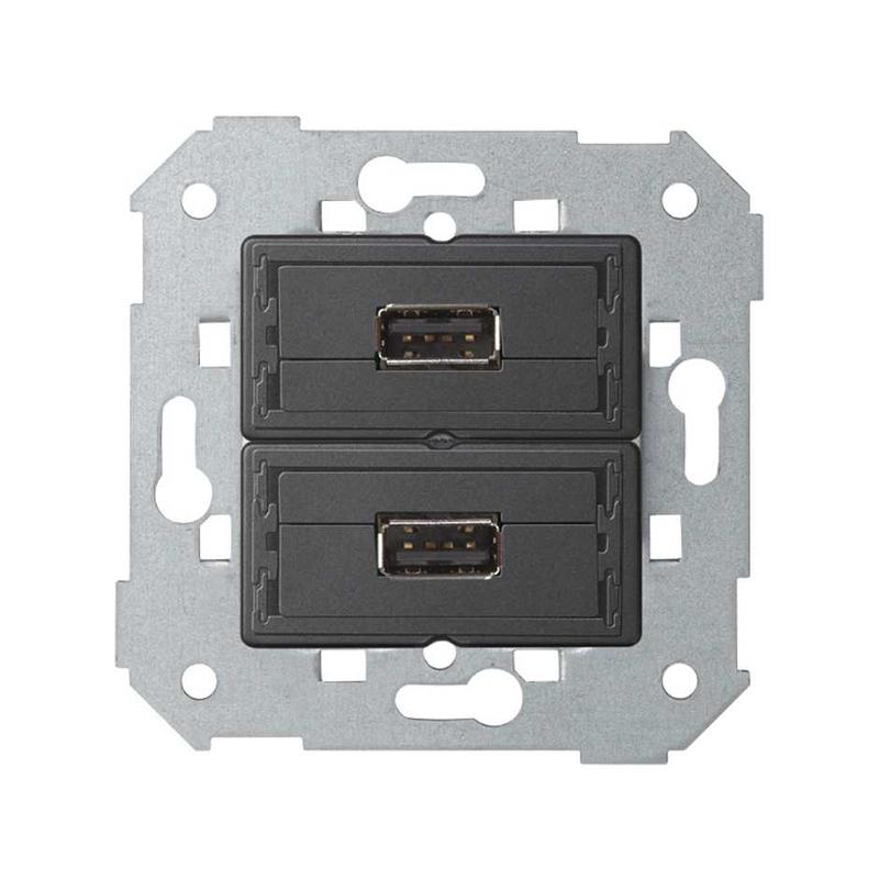 коннектор 2хusb 2.0 типа a мама simon82 detail 7501090-039 от BTSprom.by