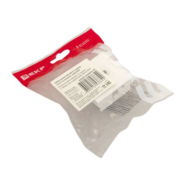  Розетка HDMI 1-м СП 2мод. без индикатора бел. EKF E2MR-21HDMI-10 фото в каталоге от BTSprom.by