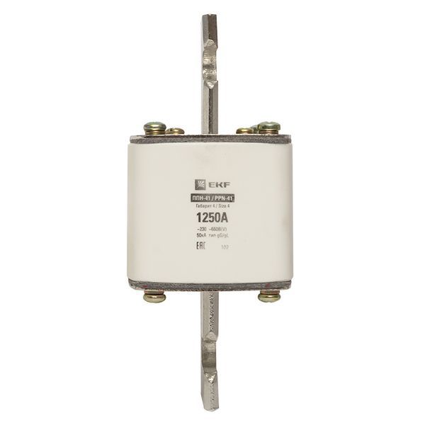  Вставка плавкая ППН-41 1250/1250А габарит 4 PROxima EKF fus-41/1250 фото в каталоге от BTSprom.by