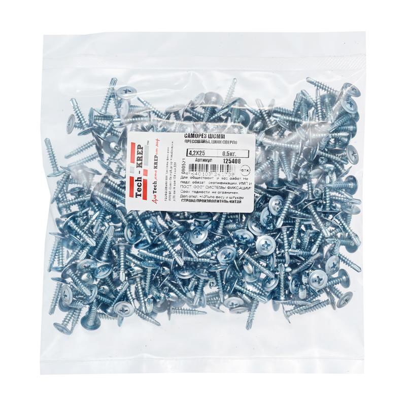 саморез шсмм сверло 4.2х25 (уп.0.5кг) tech-krep/zitar 125408 от BTSprom.by