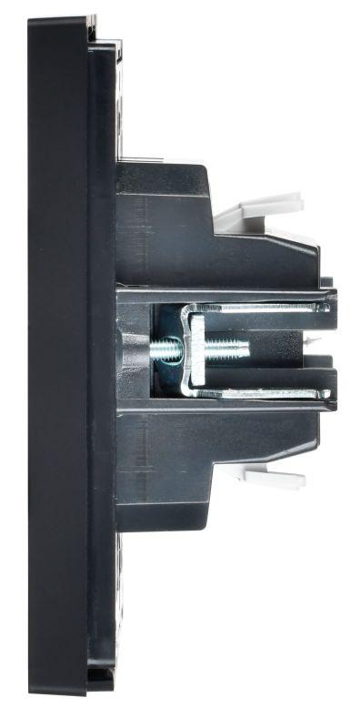  Выключатель 1-кл. FORTE&PIANO 10А FP110 с самовозвратом черн. IEK FP-V14-0-10-1-K02 фото в каталоге от BTSprom.by