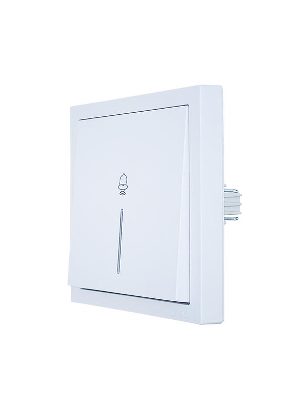  Кнопка звонка с индик. СП ZIMA IP20 безвинт. зажим бел. LEZARD 704-0288-108QC фото в каталоге от BTSprom.by