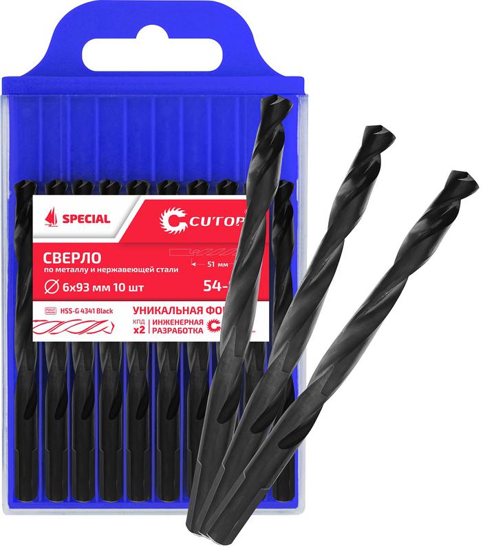 сверло по металлу special hss-g 5.5х93/51мм (уп.10шт) cutop 54-951 от BTSprom.by