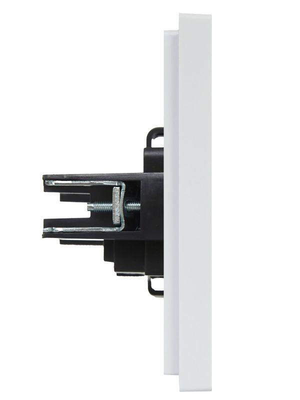  Розетка СП FORTE&PIANO FP218 10А без заземл. без защ. шторок винт. крепл. бел. IEK FP-R10-10-K01 фото в каталоге от BTSprom.by