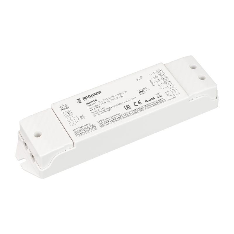 диммер smart-cc-2042-rgbw-pd-suf (12-48в 4х150-500ма 2.4g) ip20 пластик intelligent arlight 037420 от BTSprom.by