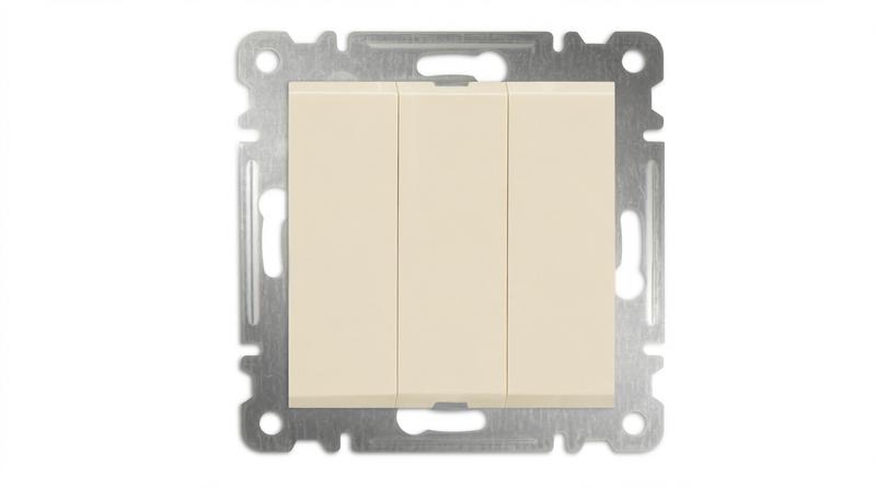 выключатель 3-кл. сп karea 10а ip20 механизм крем. makel 57010091 от BTSprom.by