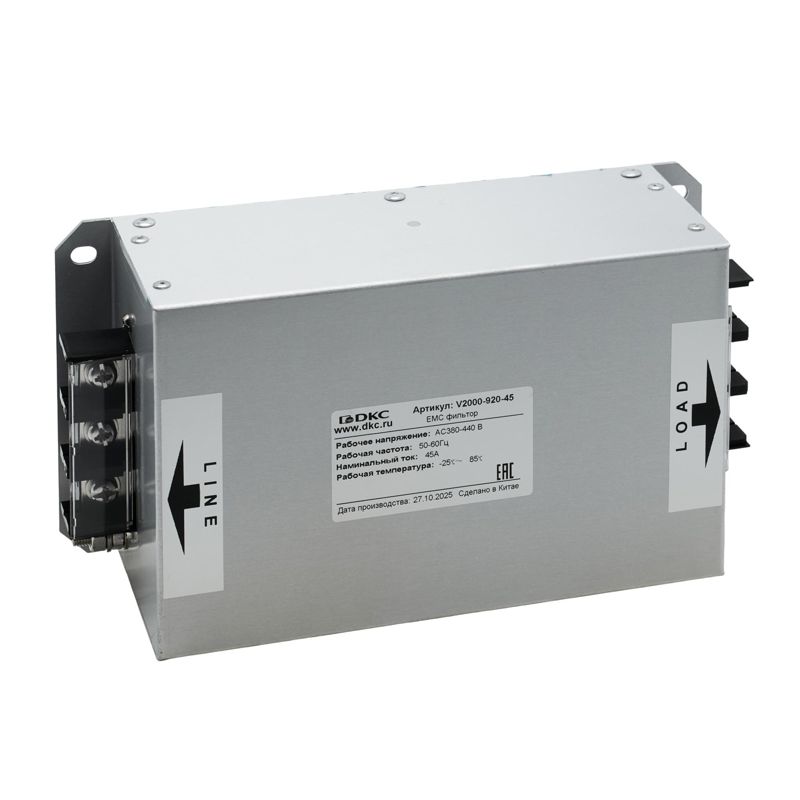 фильтр для преобразователей частоты 3-х фазный эмс dkc v2000-920-45 от BTSprom.by