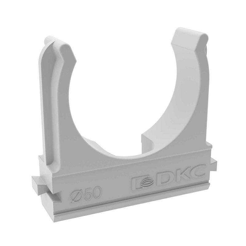  Держатель для труб (клипса) d50мм с защелкой (уп.2шт) DKC 51050R2 фото в каталоге от BTSprom.by