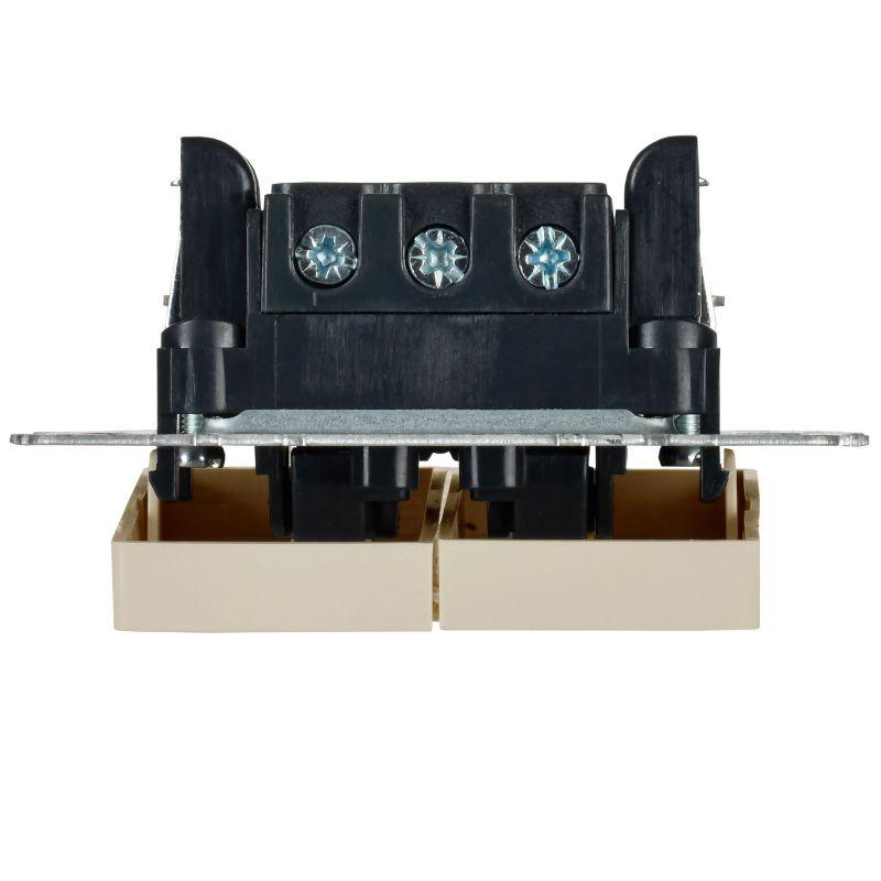  Выключатель 2-кл. BRITE 10А ВС10-2-9-БрКр для отелей с индик. механизм беж. IEK BR-V20-2-10-K10 фото в каталоге от BTSprom.by