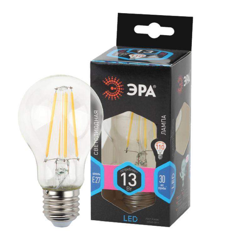 лампа светодиодная филаментная f-led a60-13w-840-e27 эра б0035028 от BTSprom.by