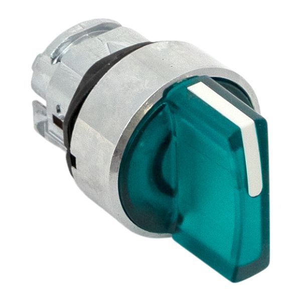  Механизм переключателя исполнительный XB4 IP65 на 3 положения с фиксацией с подсветкой с короткой ручкой зел. EKF XB4BD3FL-G-65 фото в каталоге от BTSprom.by