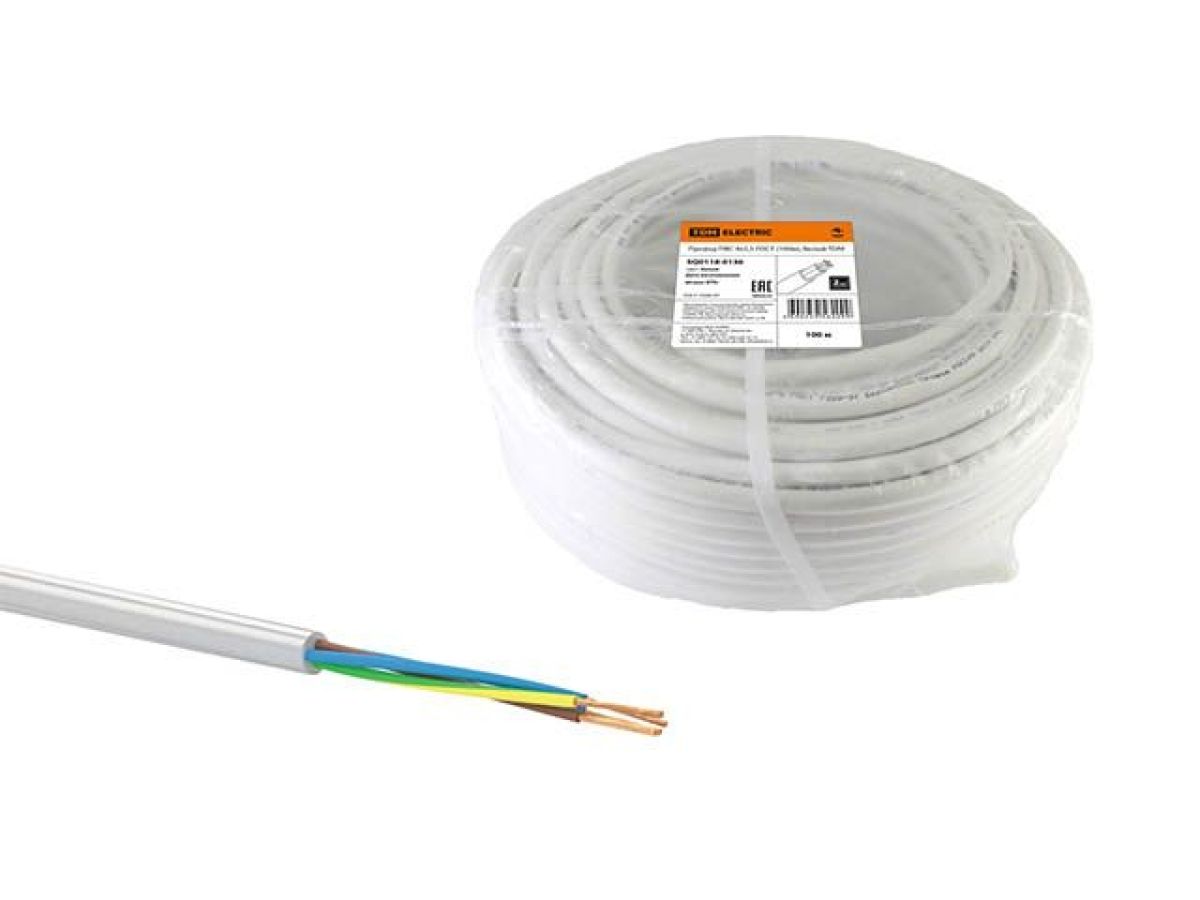 провод пвс 4х2,5 (бухта 100м) б tdm sq0118-0136 от BTSprom.by