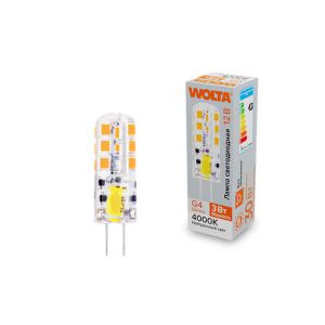 лампа светодиодная 3вт 4000к g4 wolta wstd-jc-12v3w4kg4-s от BTSprom.by