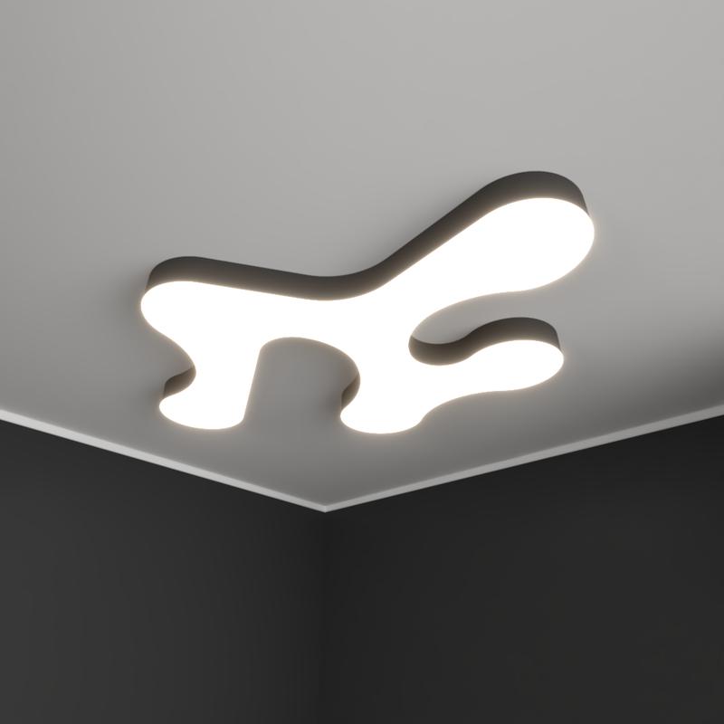 светильник светодиодный rve-lbх-cloud-1823-n 150вт 4000к 1823х1287х100мм облако накладной бел. rvelektro rve00002320 от BTSprom.by