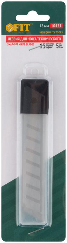  Лезвие сегментированные 18мм 15 сегментов (уп.5шт) FIT 10431 фото в каталоге от BTSprom.by