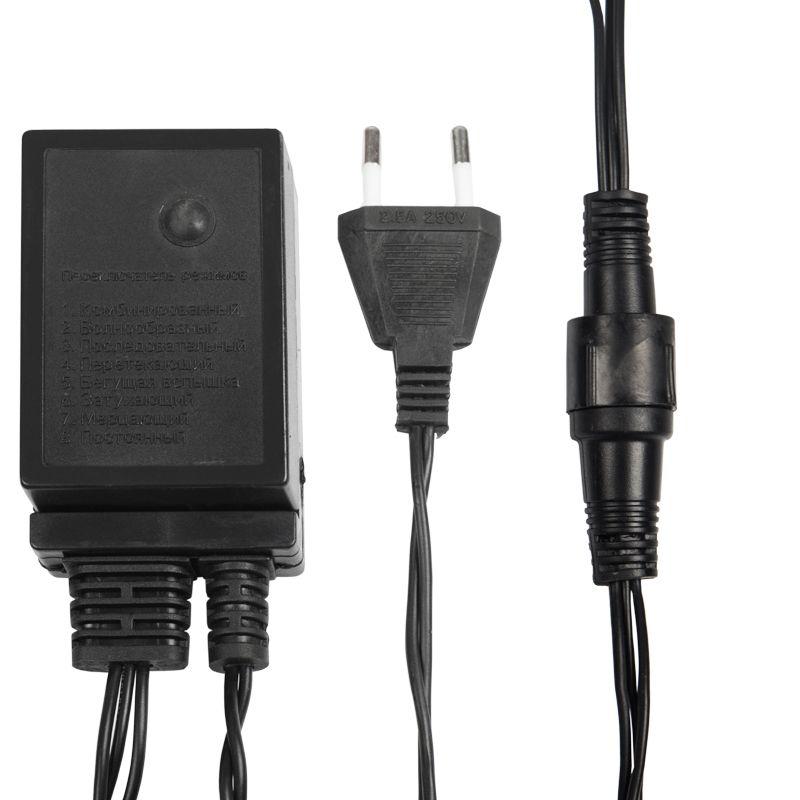  Гирлянда светодиодная "Твинкл Лайт" 10м 100LED фиолет. 6Вт 220-240В IP65 с контроллером 8 режимов провод ПВХ черн. Neon-Night 303-154 фото в каталоге от BTSprom.by