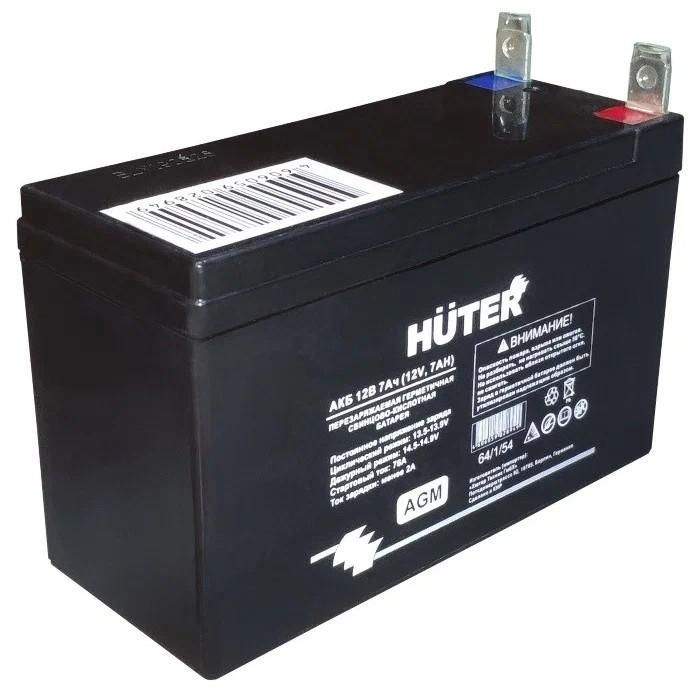 батарея аккумуляторная акб 12в 7а.ч для бензиновых генераторов с электрическим запуском huter 64/1/54 от BTSprom.by