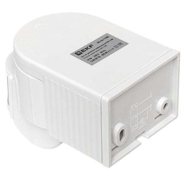  Датчик движения (ИК) MS-118В (ДД) настен. 1200Вт 180град. до 12м (рег.) IP44 EKF dd-ms-118B фото в каталоге от BTSprom.by